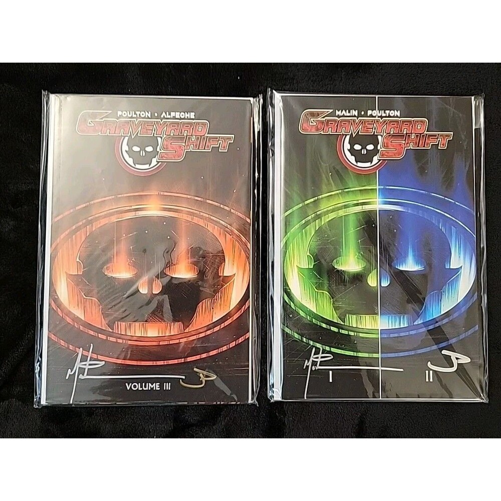 Graveyard Shift Vol. 1 ,2,3  Signed with Limited Sketch by Jon Malin